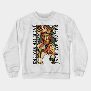 Character of Playing Card Jack of Spades Crewneck Sweatshirt